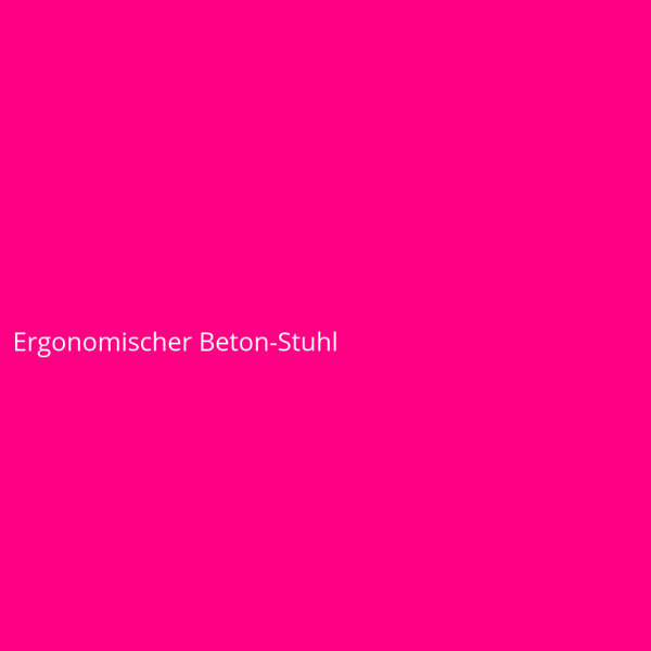 Ergonomischer Beton-Stuhl