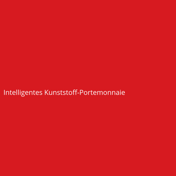 Intelligentes Kunststoff-Portemonnaie