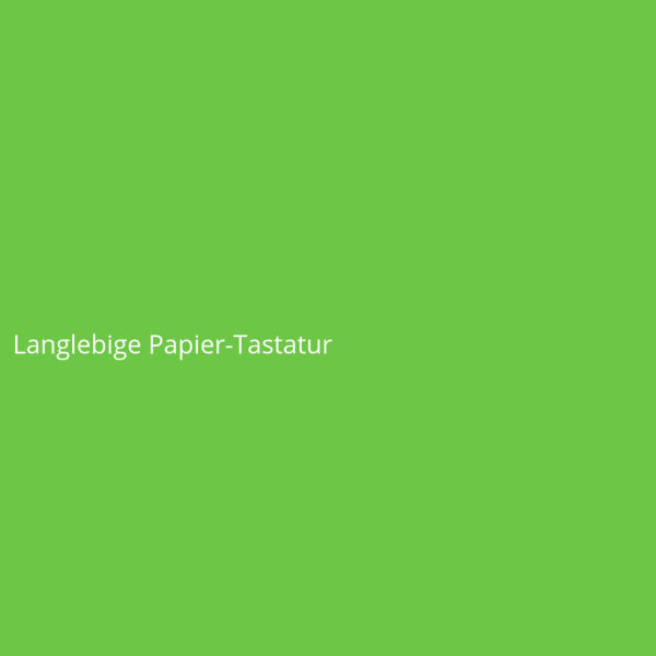 Langlebige Papier-Tastatur