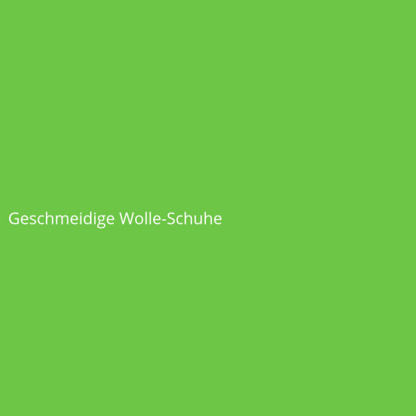 Geschmeidige Wolle-Schuhe