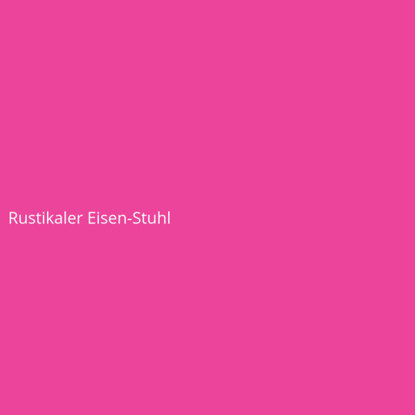 Rustikaler Eisen-Stuhl